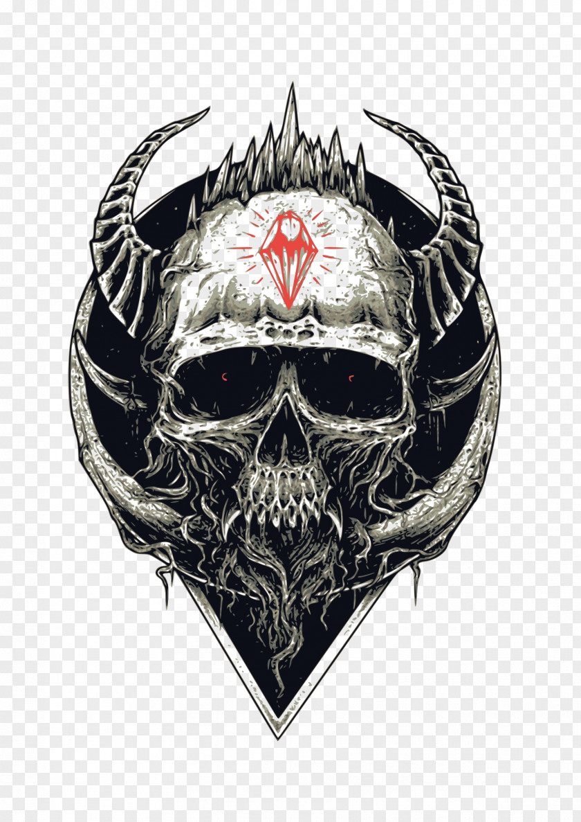 Skulls T-shirt Skull Skeleton PNG