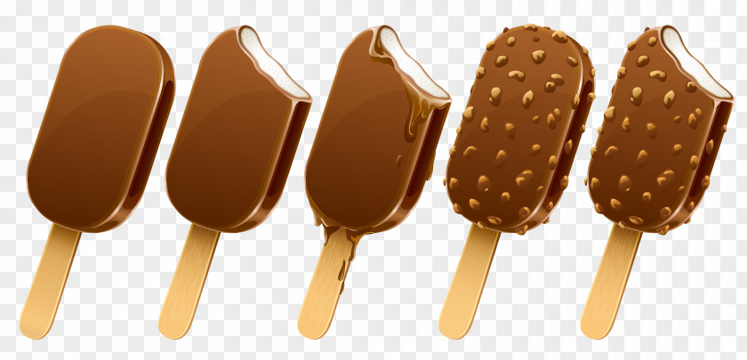 Vector Chocolate Ice Cream Pop PNG