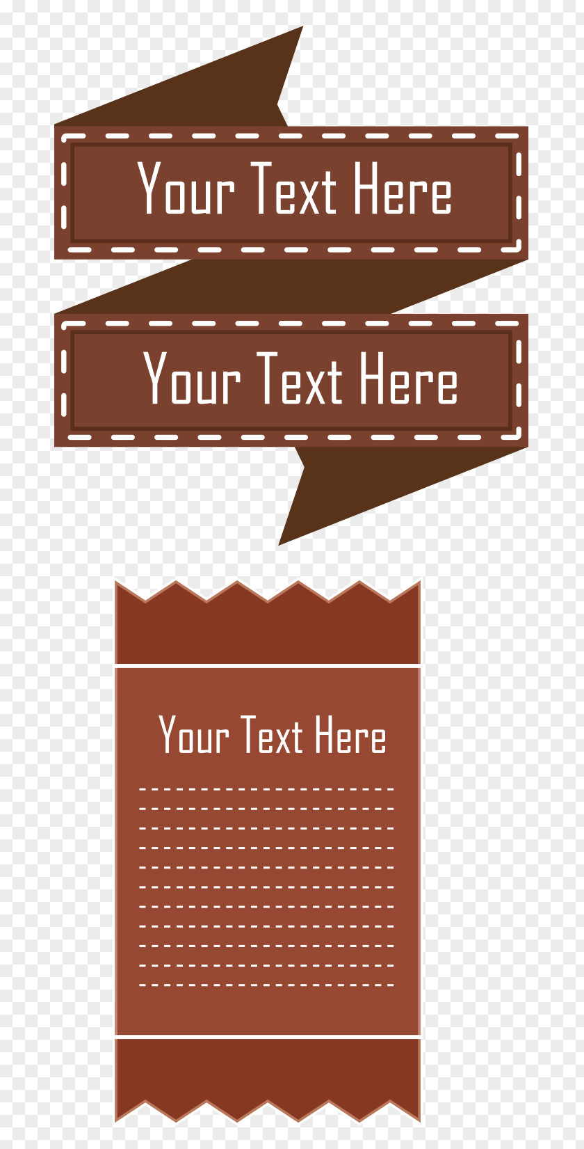 Vintage Label Dialog Box Vector PNG