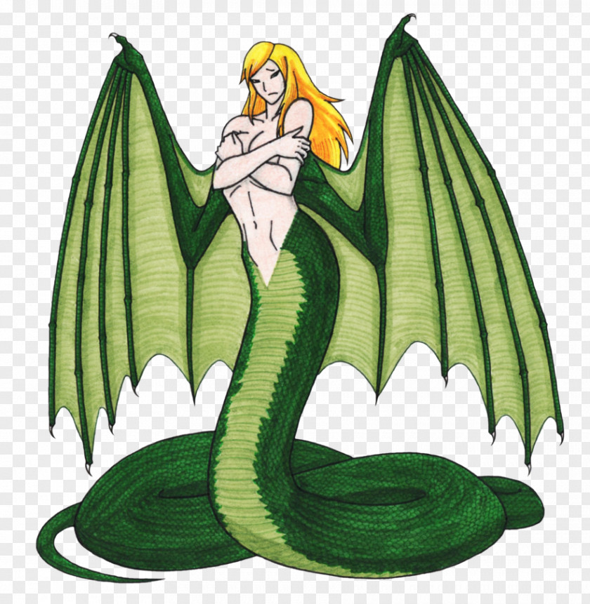 Beautiful Mermaid Tail Dragon Leaf Cartoon Legendary Creature PNG