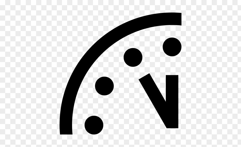 Clock Doomsday Bulletin Of The Atomic Scientists 2 Minutes To Midnight Timer PNG