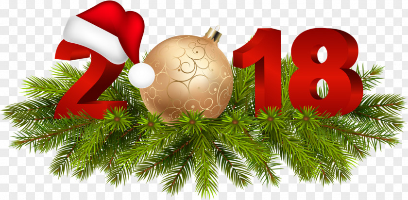 Happy New Year Christmas Decoration Ornament Clip Art PNG