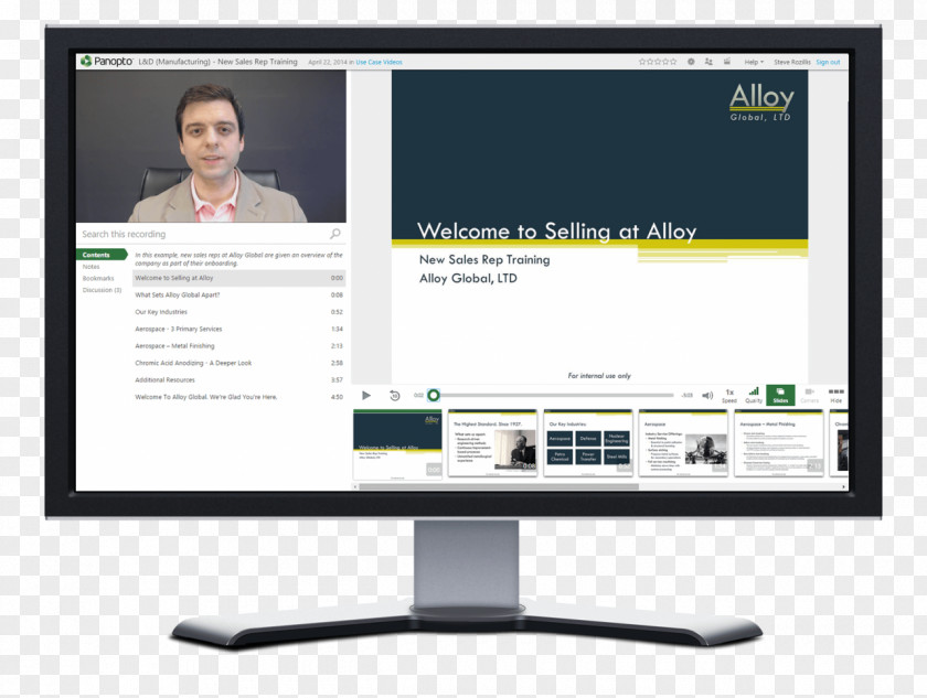 Marketing Computer Monitors Software Onboarding Panopto Training PNG