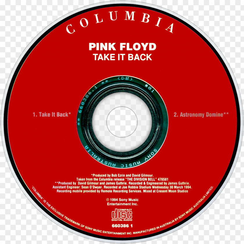 Division Bell Pink Floyd Compact Disc BBC Archives PNG