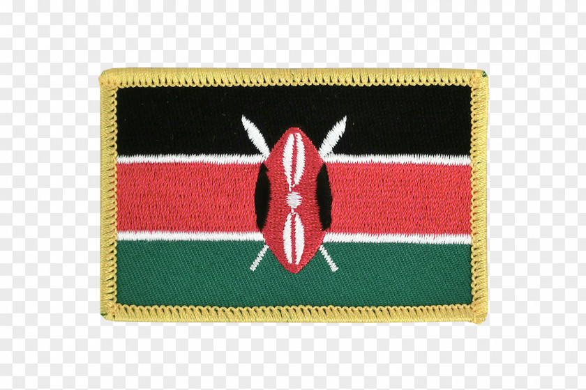 Flag Of Kenya Embroidered Patch PNG