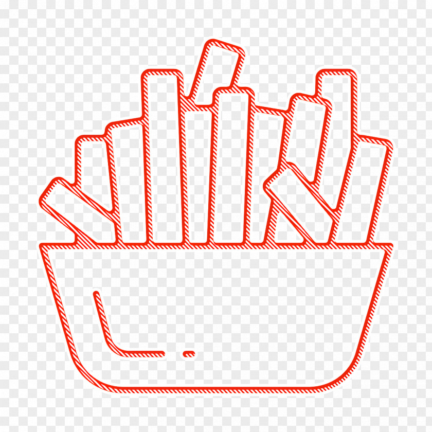 French Fries Icon Gastronomy PNG