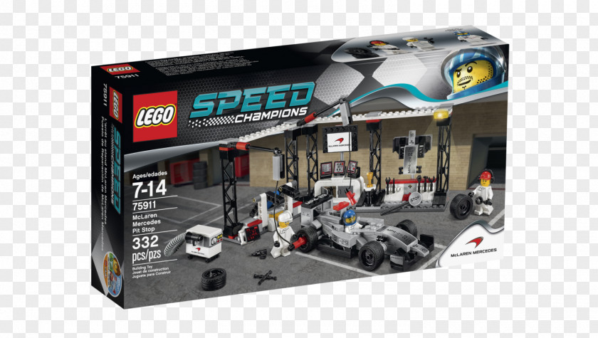 Mclaren Lego Speed Champions Toy Minifigure Pit Stop PNG