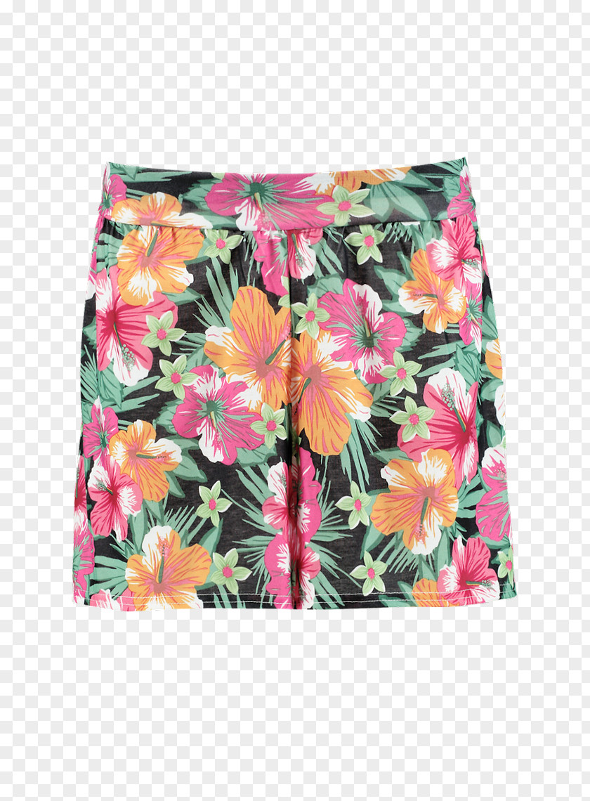 Tropical Printing Skirt Pink M Shorts RTV PNG