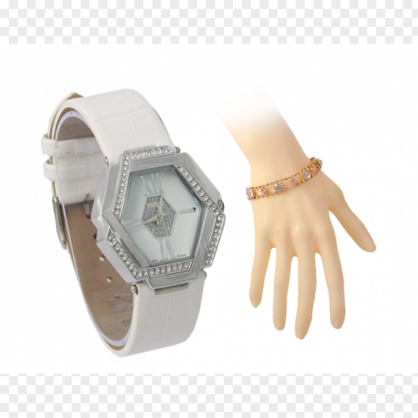 Watch Cubic Zirconia Strap Gold PNG