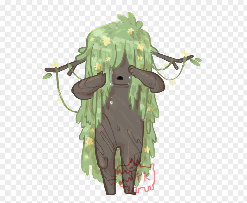 Weeping Willow Leaf Costume Design Legendary Creature PNG