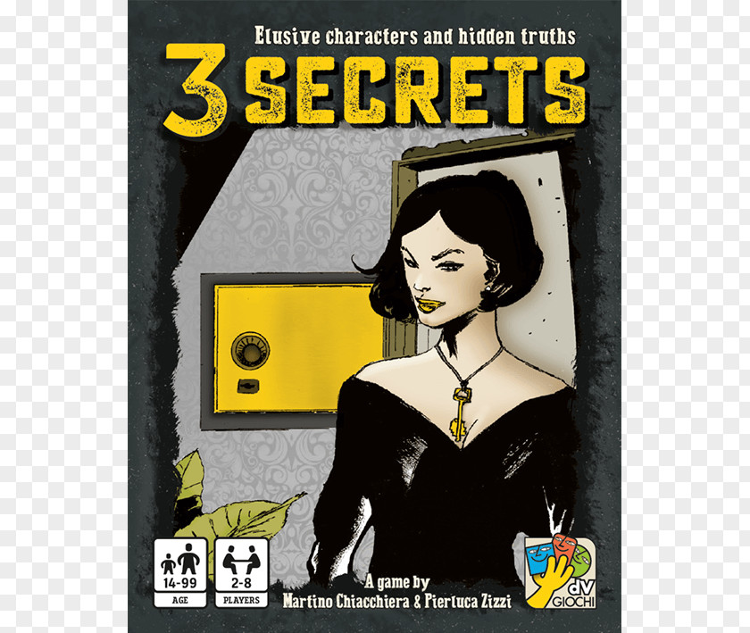 Zizzi Bang! 3 Secrets Board Game Card PNG