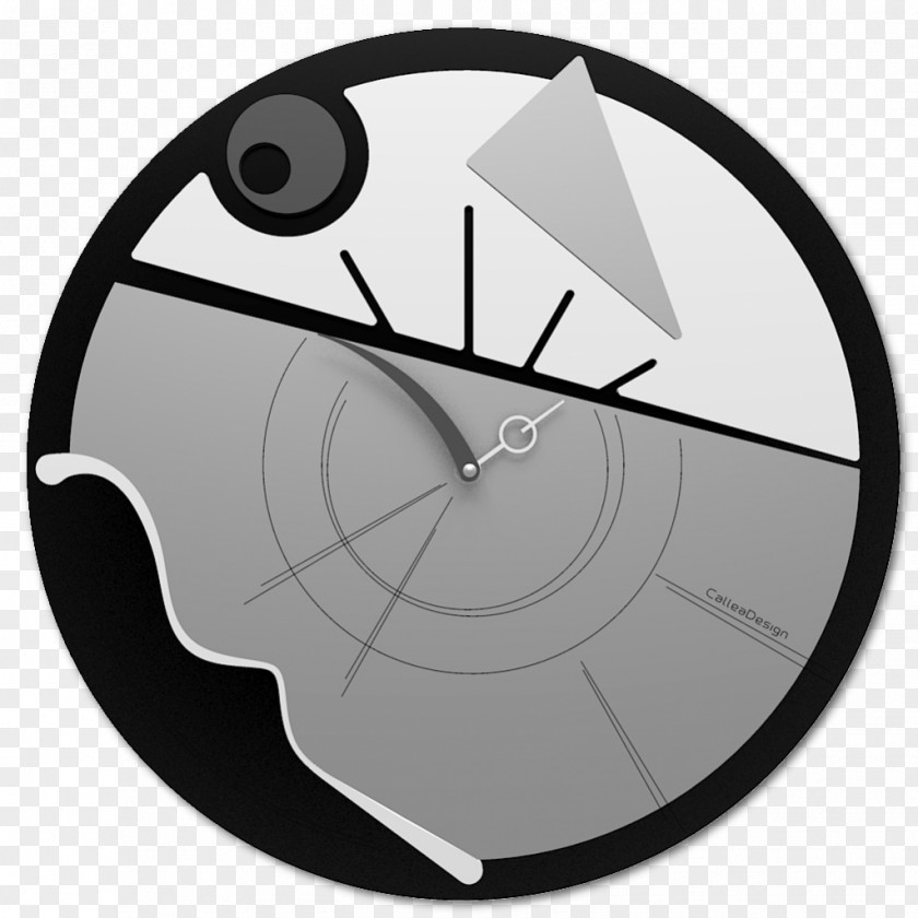 Clock Black And White Parede Color PNG