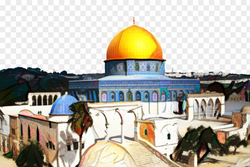 Jerusalem Tourist Attraction Tourism Guidebook Map PNG