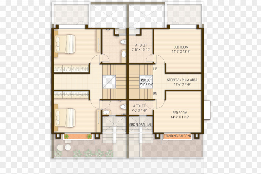 House Floor Plan Bungalow PNG