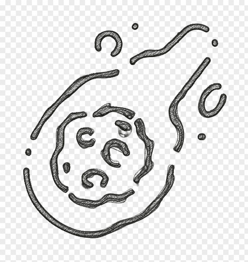 Line Art Automotive Engine Part Astronomy Icon Comet Fall PNG