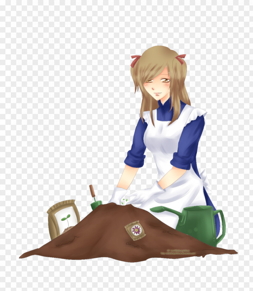 MAID SERVANT Costume Cartoon Character Fiction PNG