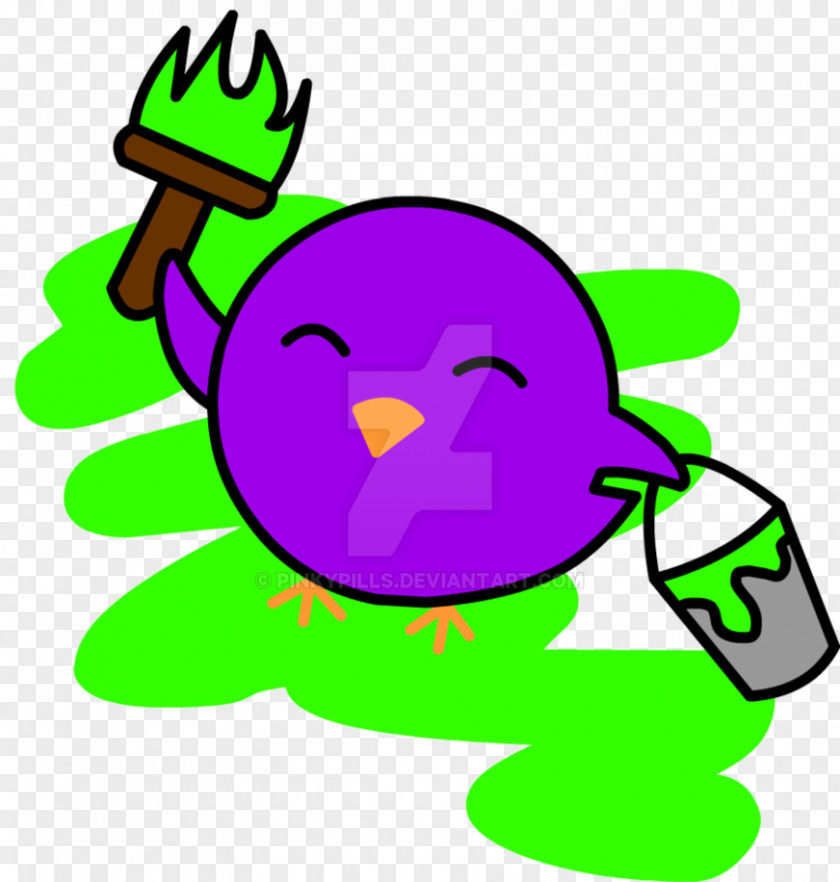 Purple Baby Leaf Green Beak Clip Art PNG