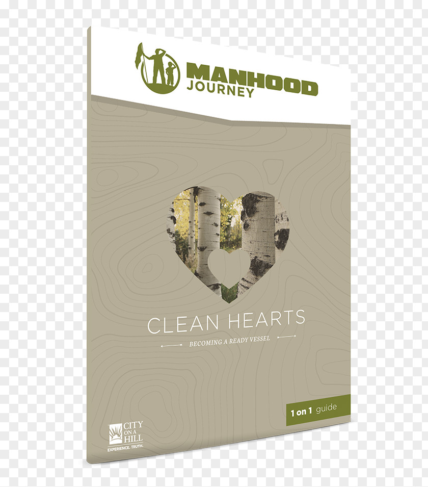 Book Clean Hearts Group Guide Manhood Journey Paperback Brochure PNG