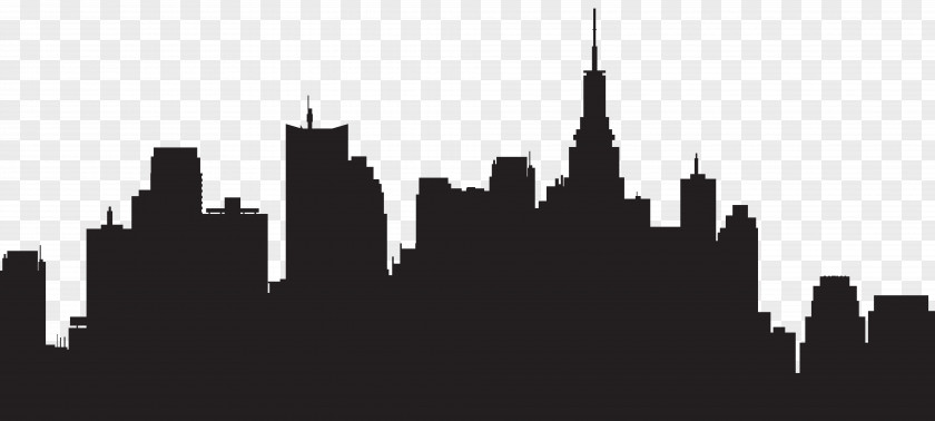 CITY New York City Silhouette Skyline Clip Art PNG