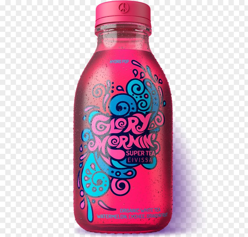 Pink Morning Glory Tea Water Bottles Coffee Ready To Drink PNG