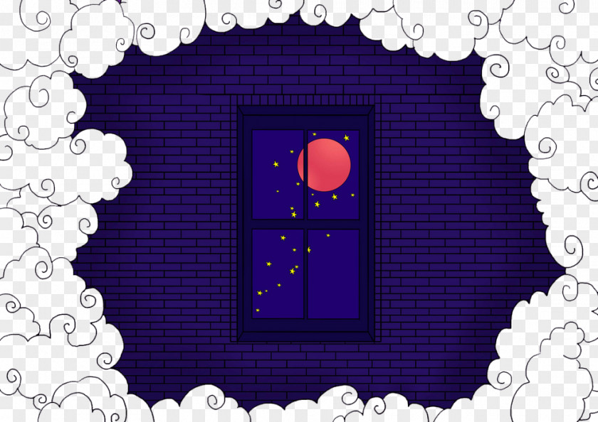 Purple Hand-painted Windows Window Google Images PNG