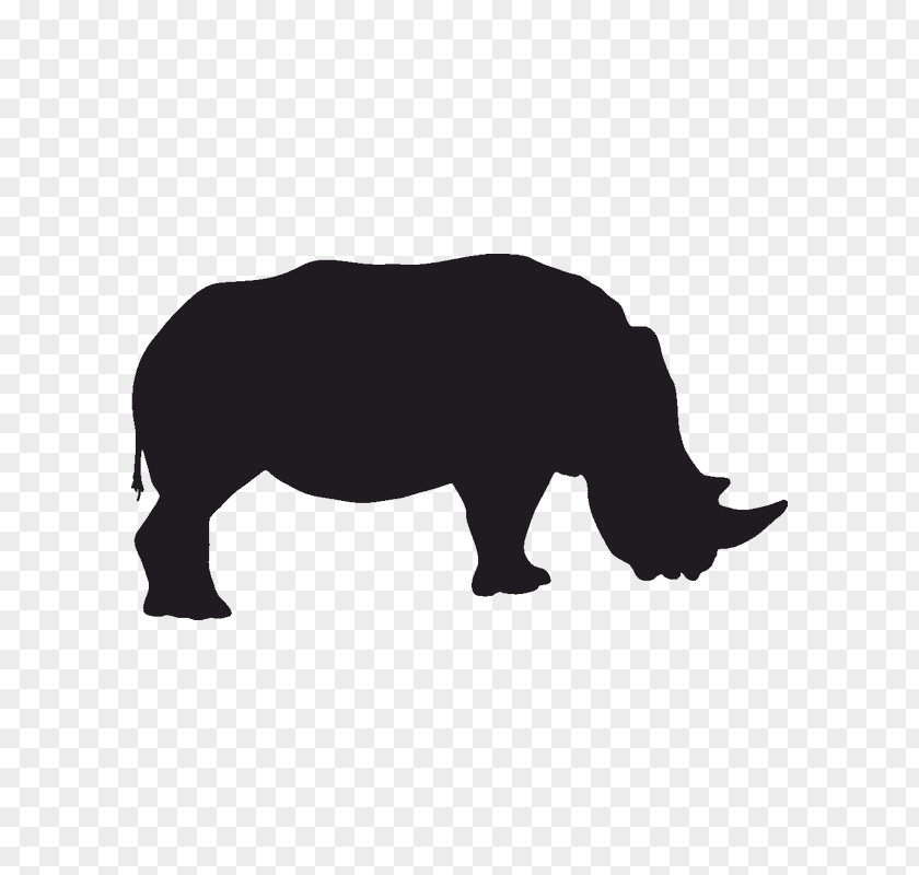 Silhouette Black Rhinoceros Save The Rhino Indian PNG