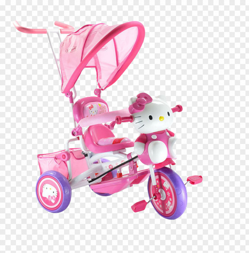 Hello Kitty Stroller Child Baby Transport PNG
