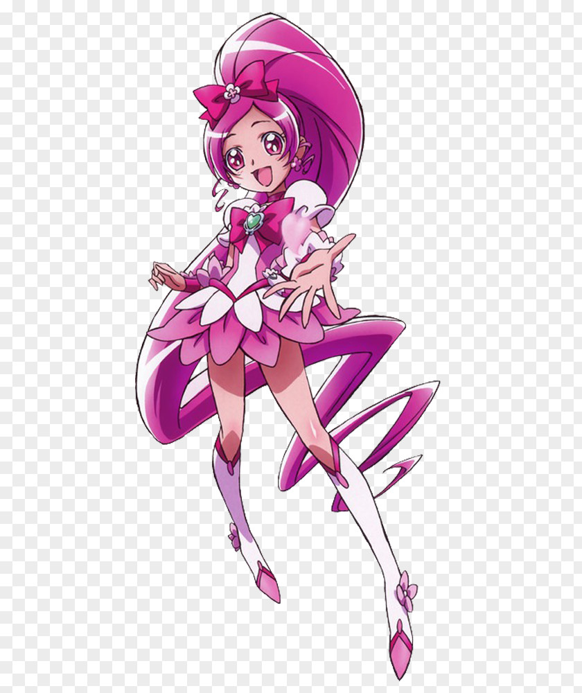Ten Li Peach Blossom Tsubomi Hanasaki Pretty Cure Reika Aoki Miyuki Hoshizora Fan Art PNG