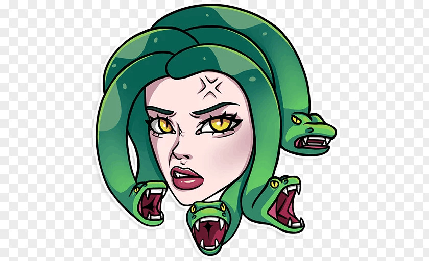 Medusa Jellyfish Gorgon Sticker Telegram PNG