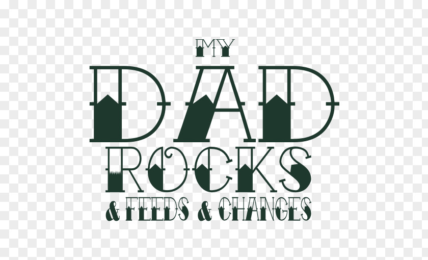 My Dad Rocks Logo Brand Humour PNG