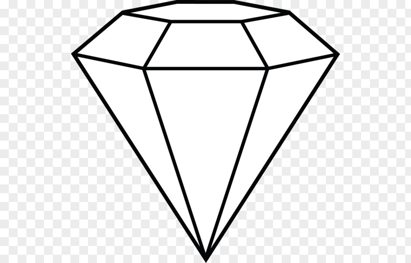 Diamond Outline Drawing Clip Art PNG