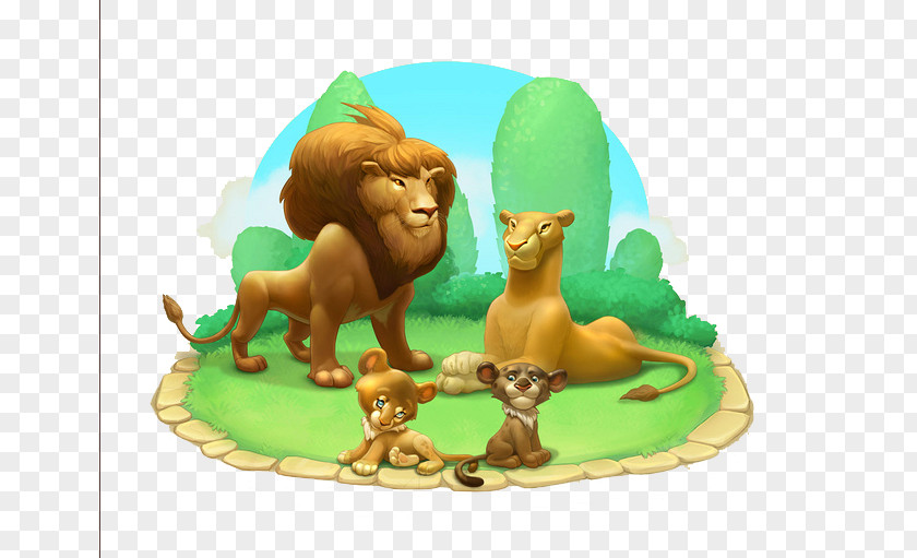 Lion Township Zoo Playrix Game PNG