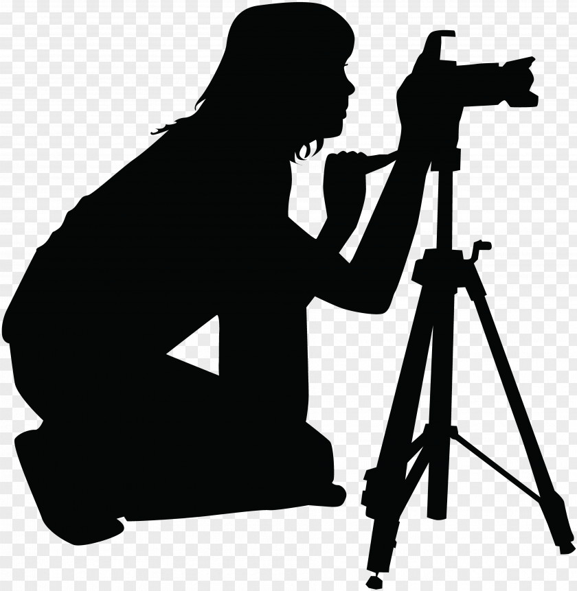 Silhouette Camera Operator Photography PNG