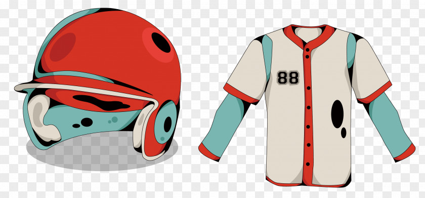 Vector Clothes Helmet Baseball Uniform Clothing Euclidean PNG