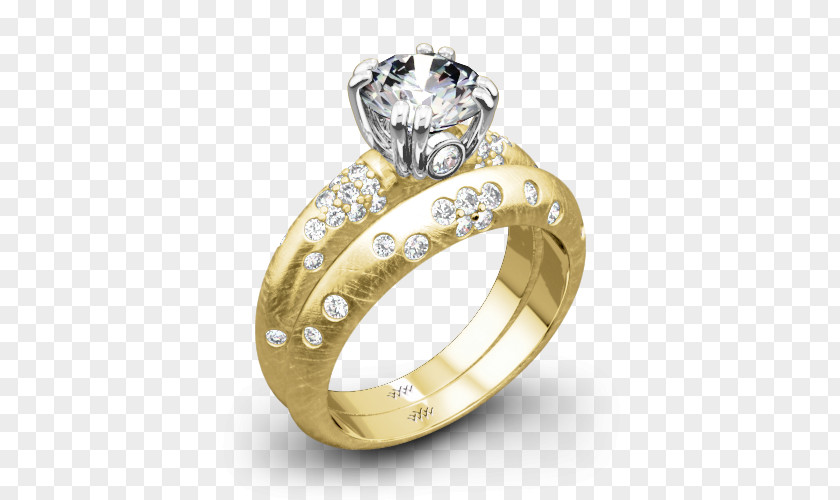 Wedding Ring Pave Engagement PNG