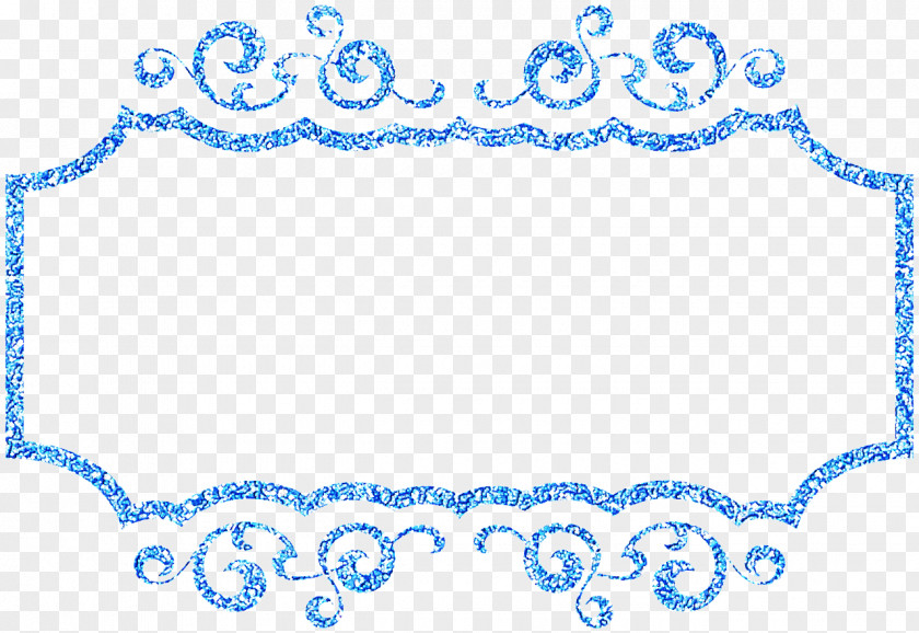 Blue Text Rectangle Place Card PNG