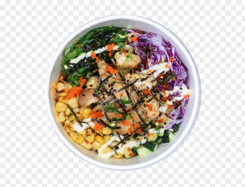 Brown Rice Korean Cuisine Salad Food Poke Vegetarian PNG