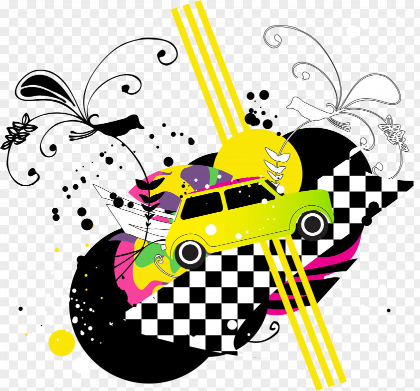 Cars Poster Background Material PNG