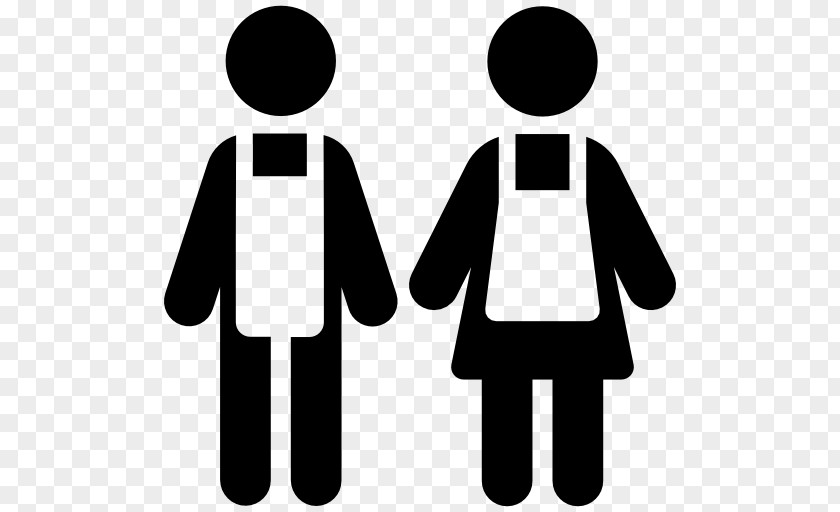 Couple Icon Apron Cook Kitchen Clip Art PNG