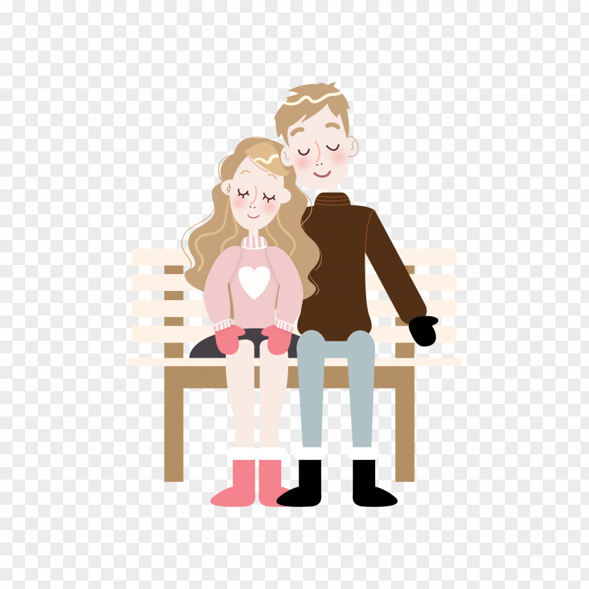 Couple Illustration Download Adobe Illustrator PNG