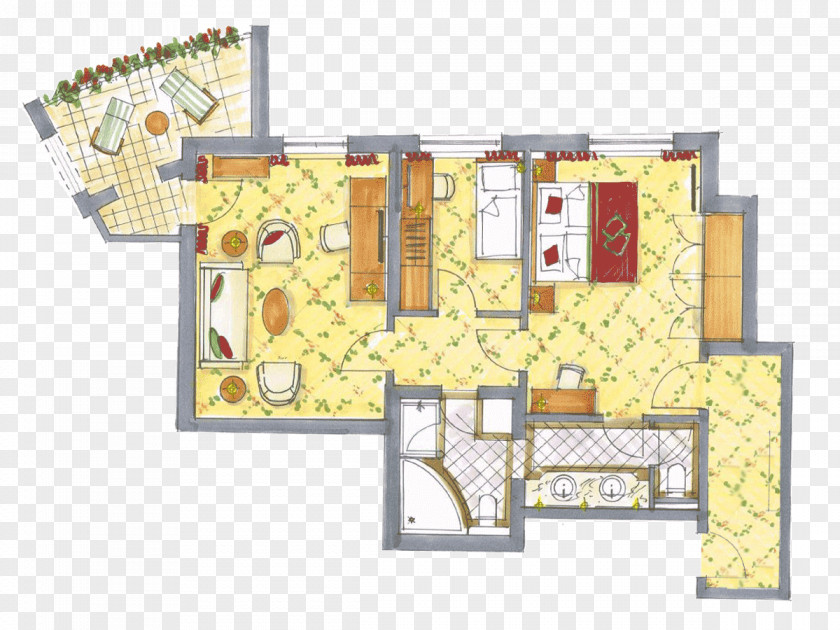 Floor Plan Property Square Meter PNG