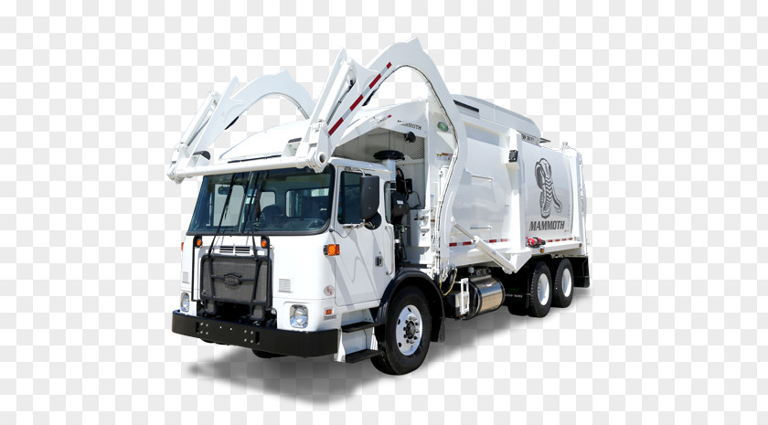 Garbage Truck Side View Commercial Vehicle Car Machine Waste PNG