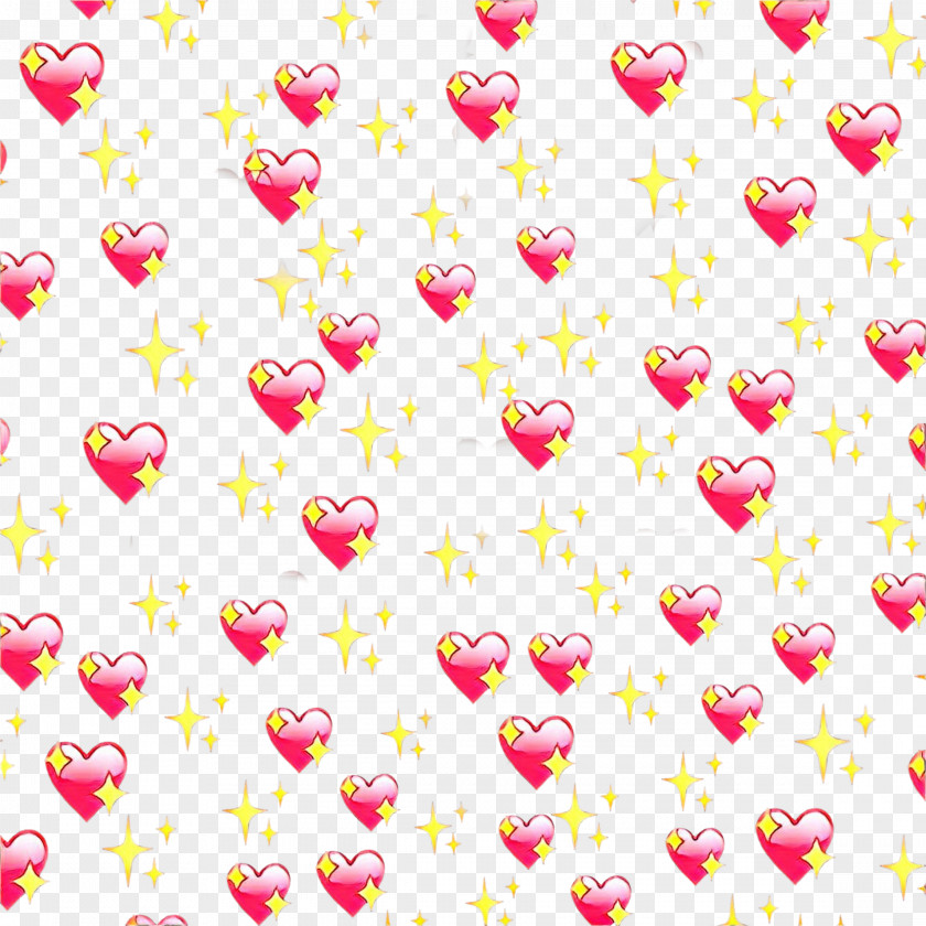 Petal Textile Pink Pattern Heart Yellow Wrapping Paper PNG