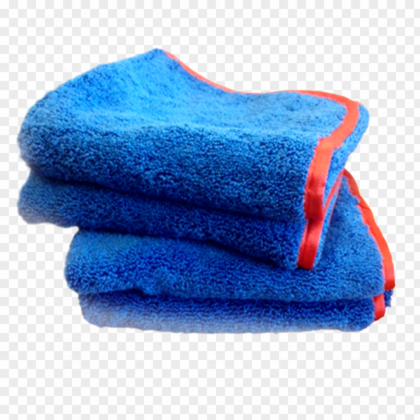 Towel Microfiber Turquoise Blue PNG