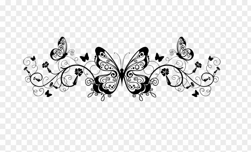 Butterfly Wedding Invitation Paper Pattern PNG