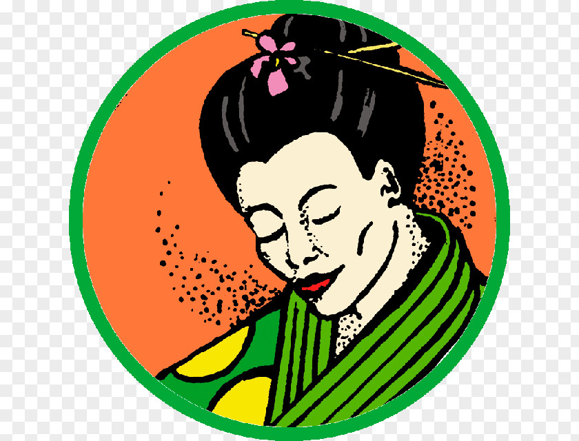 Geisha Green Recreation Clip Art PNG