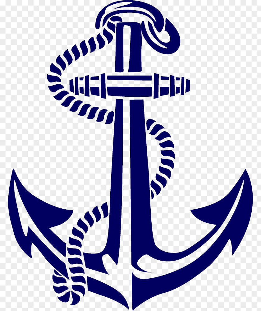 Hand Painted Boat Spear Anchor Clip Art PNG