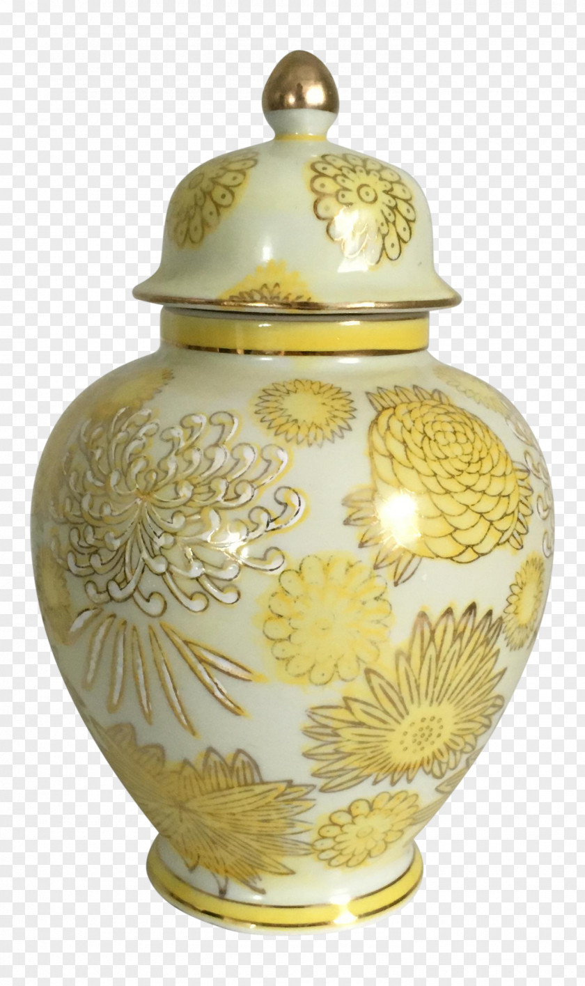 Vase Ceramic Brass Urn PNG