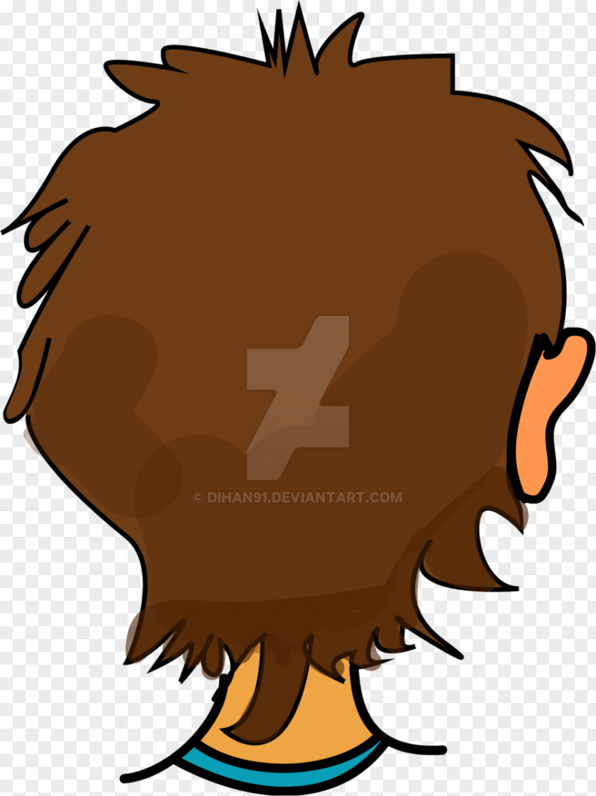 Boy Back Beak Nose Animated Cartoon Clip Art PNG