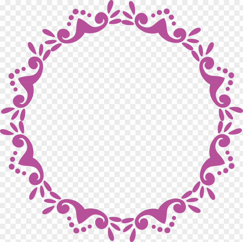 Floral Frame Flower Monogram PNG